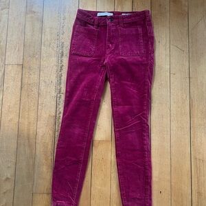Anthropologie Pilcro and the Letterpress  Corduroy Jeans with Patch Pockets